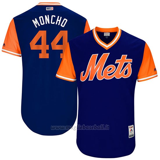 Maglia Baseball Uomo New York Mets 2017 Little League World Series Rene Rivera Royal